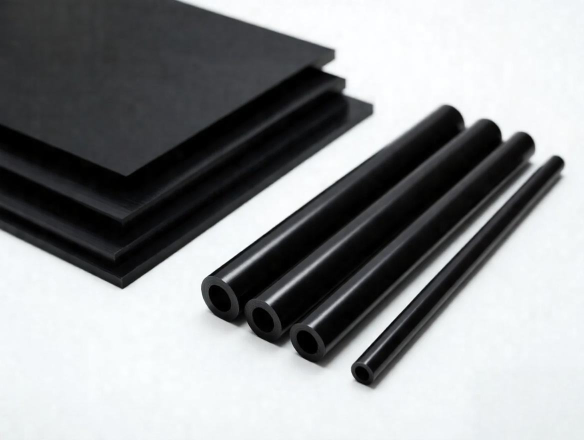 PA 6 black rod, sheet and tube