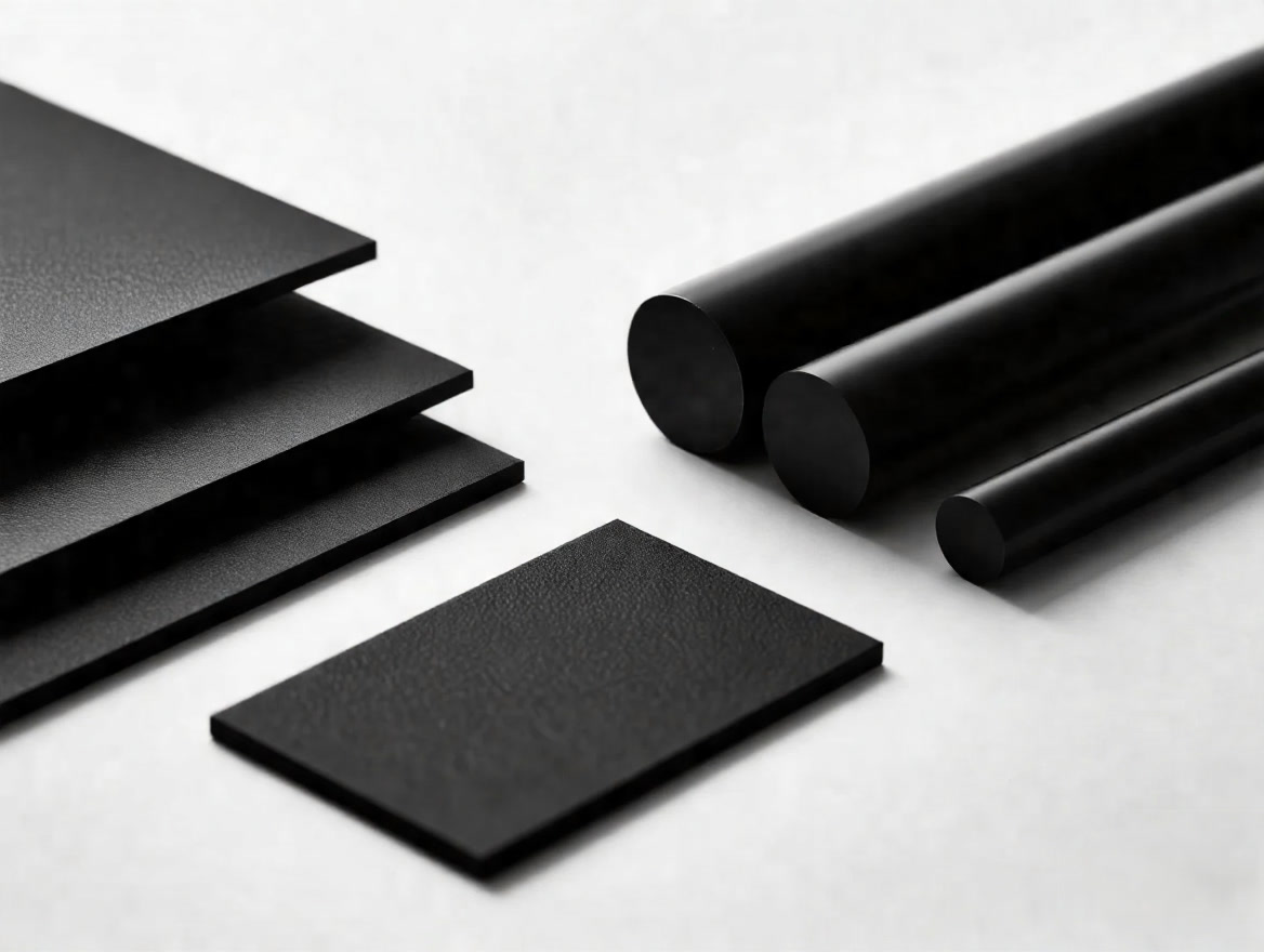 Ultem black rod and sheet